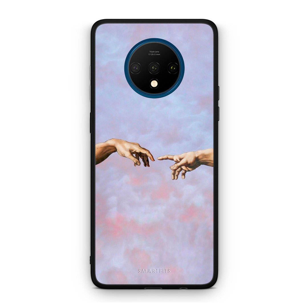 OnePlus 7T Adam Hand θήκη από τη Smartfits με σχέδιο στο πίσω μέρος και μαύρο περίβλημα | Smartphone case with colorful back and black bezels by Smartfits