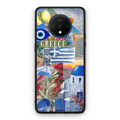 OnePlus 7T All Greek Θήκη από τη Smartfits με σχέδιο στο πίσω μέρος και μαύρο περίβλημα | Smartphone case with colorful back and black bezels by Smartfits