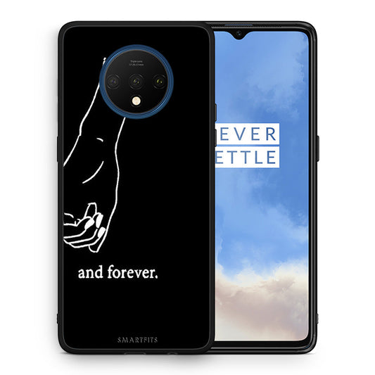 Θήκη Αγίου Βαλεντίνου OnePlus 7T Always & Forever 2 από τη Smartfits με σχέδιο στο πίσω μέρος και μαύρο περίβλημα | OnePlus 7T Always & Forever 2 case with colorful back and black bezels