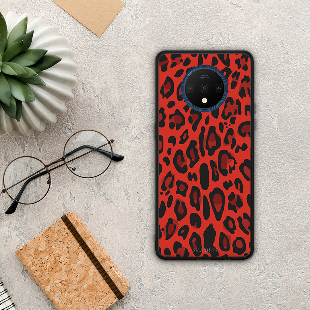 Animal Red Leopard - OnePlus 7T θήκη