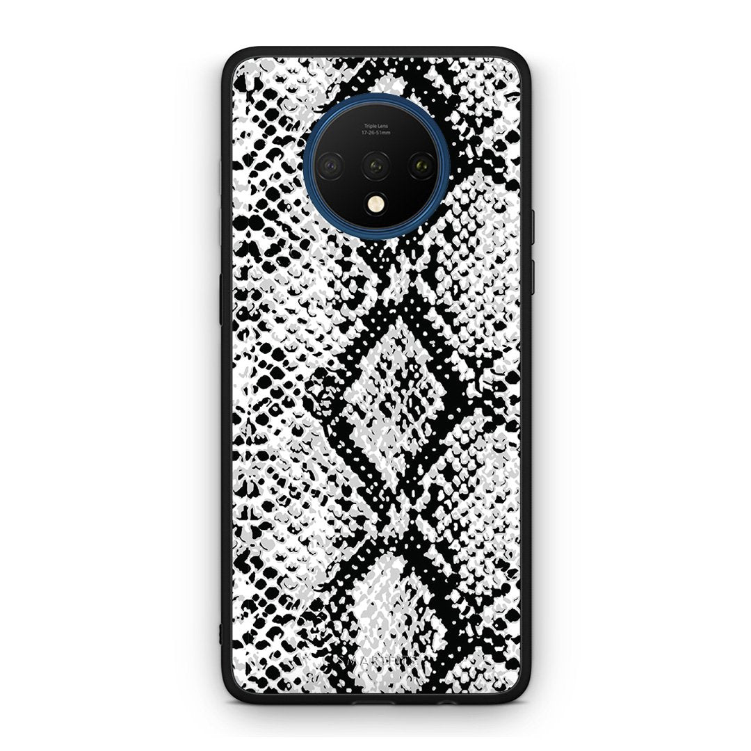 24 - OnePlus 7T  White Snake Animal case, cover, bumper