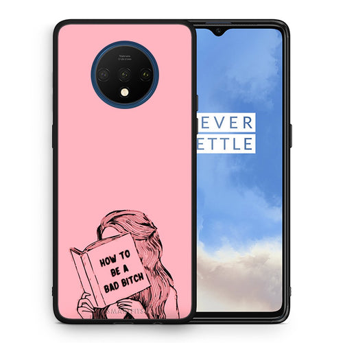 Θήκη OnePlus 7T Bad Bitch από τη Smartfits με σχέδιο στο πίσω μέρος και μαύρο περίβλημα | OnePlus 7T Bad Bitch case with colorful back and black bezels