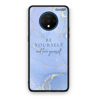 Thumbnail for OnePlus 7T Be Yourself θήκη από τη Smartfits με σχέδιο στο πίσω μέρος και μαύρο περίβλημα | Smartphone case with colorful back and black bezels by Smartfits