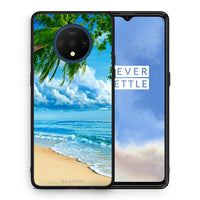 Thumbnail for Θήκη OnePlus 7T Beautiful Beach από τη Smartfits με σχέδιο στο πίσω μέρος και μαύρο περίβλημα | OnePlus 7T Beautiful Beach case with colorful back and black bezels