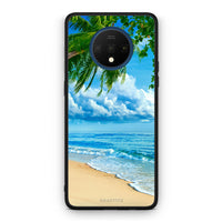 Thumbnail for OnePlus 7T Beautiful Beach θήκη από τη Smartfits με σχέδιο στο πίσω μέρος και μαύρο περίβλημα | Smartphone case with colorful back and black bezels by Smartfits