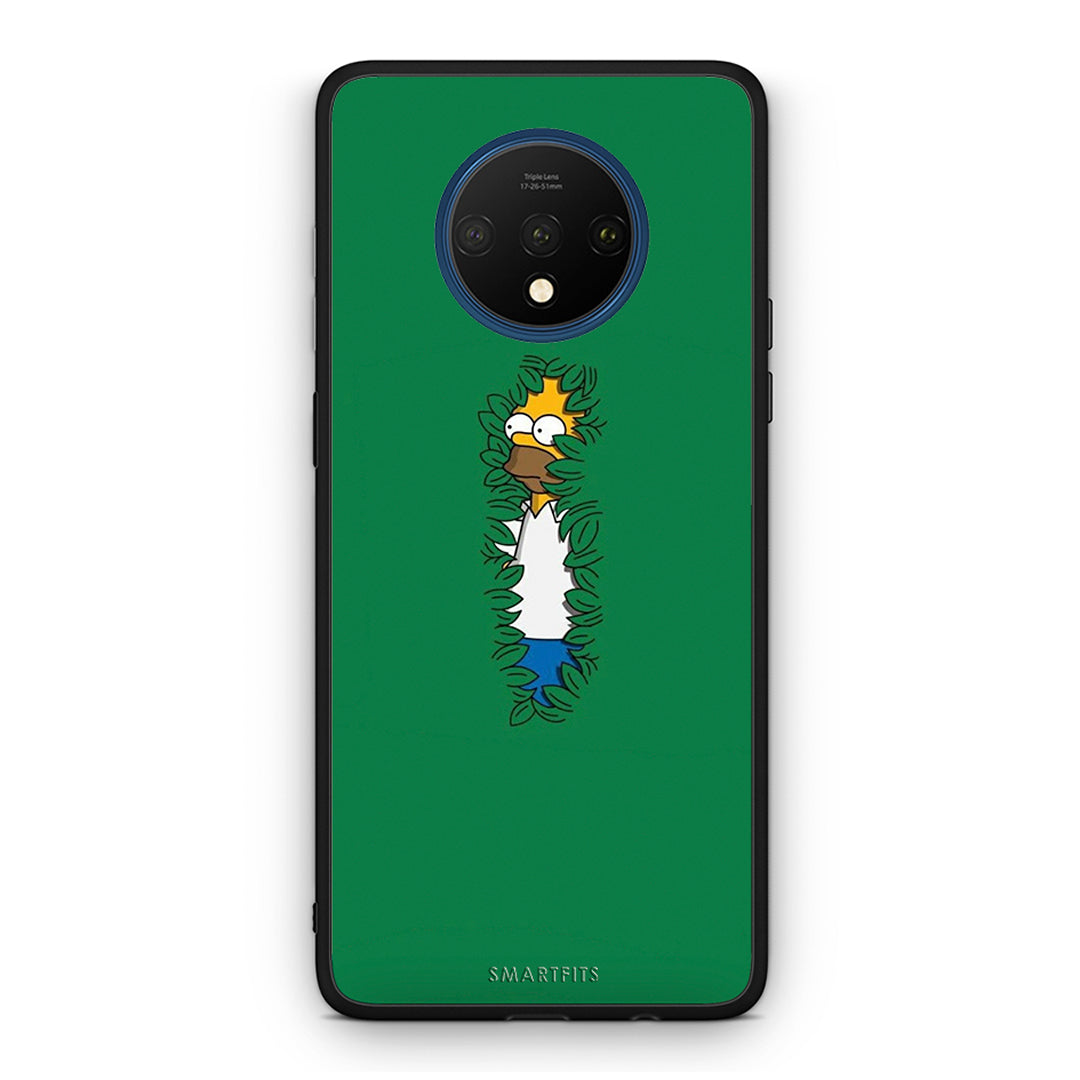 OnePlus 7T Bush Man Θήκη Αγίου Βαλεντίνου από τη Smartfits με σχέδιο στο πίσω μέρος και μαύρο περίβλημα | Smartphone case with colorful back and black bezels by Smartfits