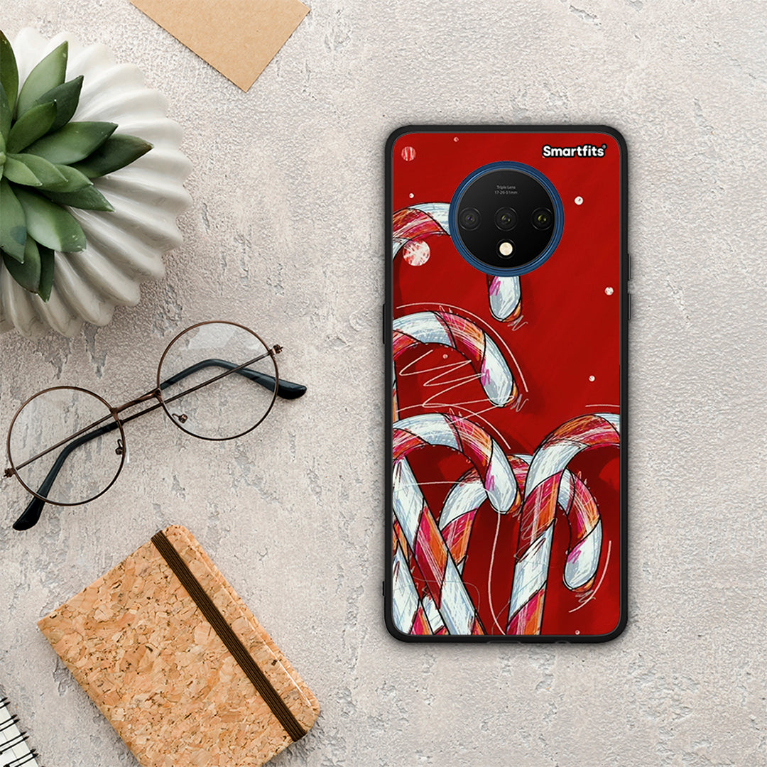 Candy Cane - OnePlus 7T θήκη