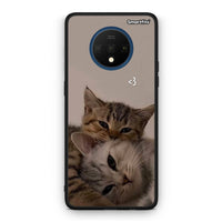 Thumbnail for OnePlus 7T Cats In Love Θήκη από τη Smartfits με σχέδιο στο πίσω μέρος και μαύρο περίβλημα | Smartphone case with colorful back and black bezels by Smartfits