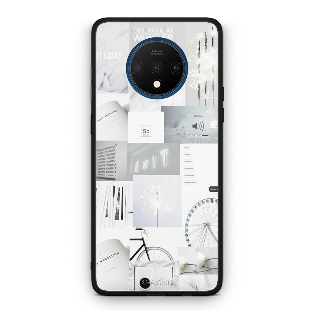 OnePlus 7T Collage Make Me Wonder Θήκη Αγίου Βαλεντίνου από τη Smartfits με σχέδιο στο πίσω μέρος και μαύρο περίβλημα | Smartphone case with colorful back and black bezels by Smartfits