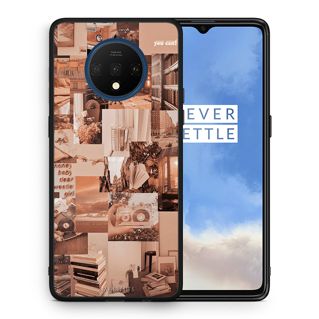 Θήκη Αγίου Βαλεντίνου OnePlus 7T Collage You Can από τη Smartfits με σχέδιο στο πίσω μέρος και μαύρο περίβλημα | OnePlus 7T Collage You Can case with colorful back and black bezels