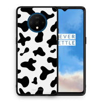 Thumbnail for Θήκη OnePlus 7T Cow Print από τη Smartfits με σχέδιο στο πίσω μέρος και μαύρο περίβλημα | OnePlus 7T Cow Print case with colorful back and black bezels
