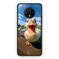 Thumbnail for OnePlus 7T Duck Face θήκη από τη Smartfits με σχέδιο στο πίσω μέρος και μαύρο περίβλημα | Smartphone case with colorful back and black bezels by Smartfits