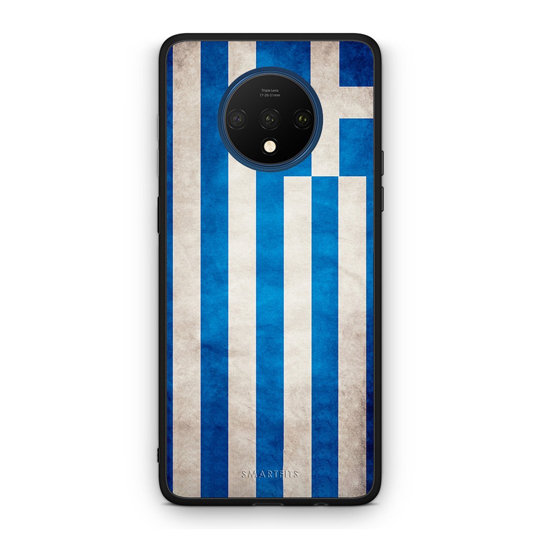 4 - OnePlus 7T Greece Flag case, cover, bumper