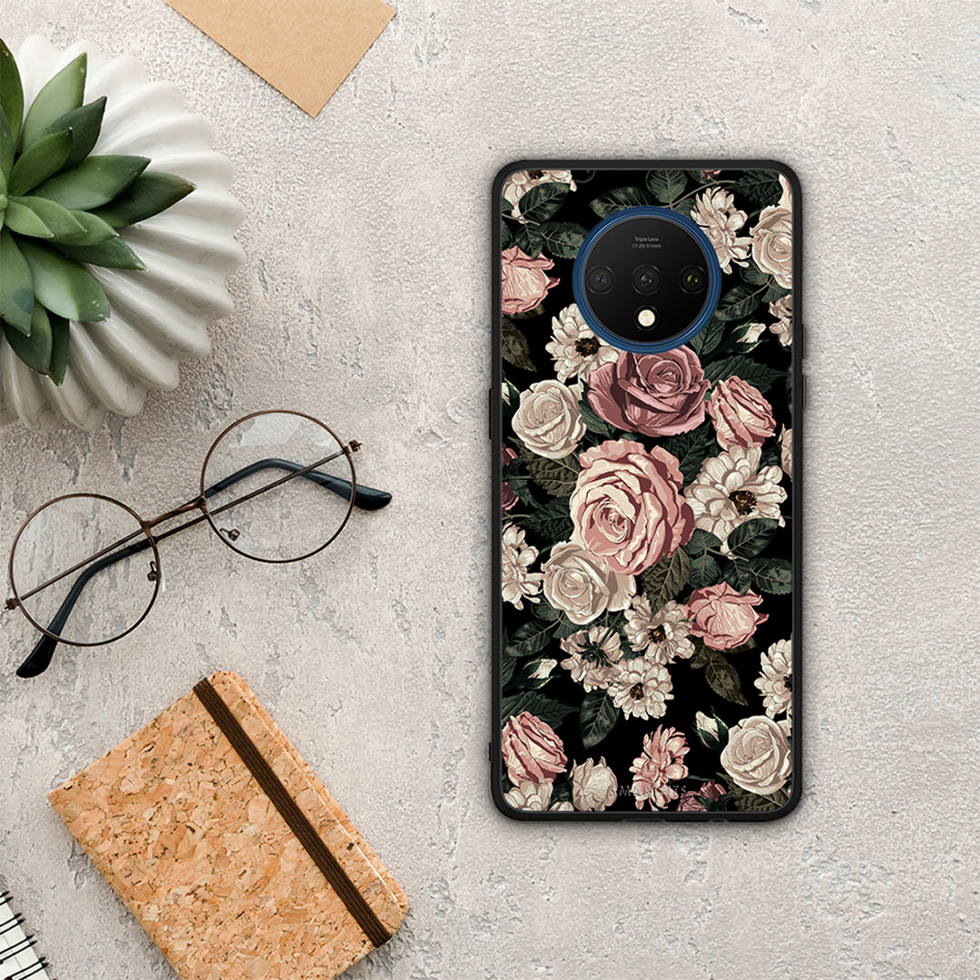 Flower Wild Roses - OnePlus 7T θήκη