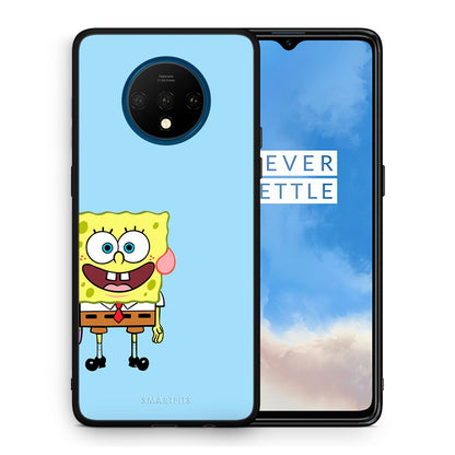 Θήκη OnePlus 7T Friends Bob από τη Smartfits με σχέδιο στο πίσω μέρος και μαύρο περίβλημα | OnePlus 7T Friends Bob case with colorful back and black bezels