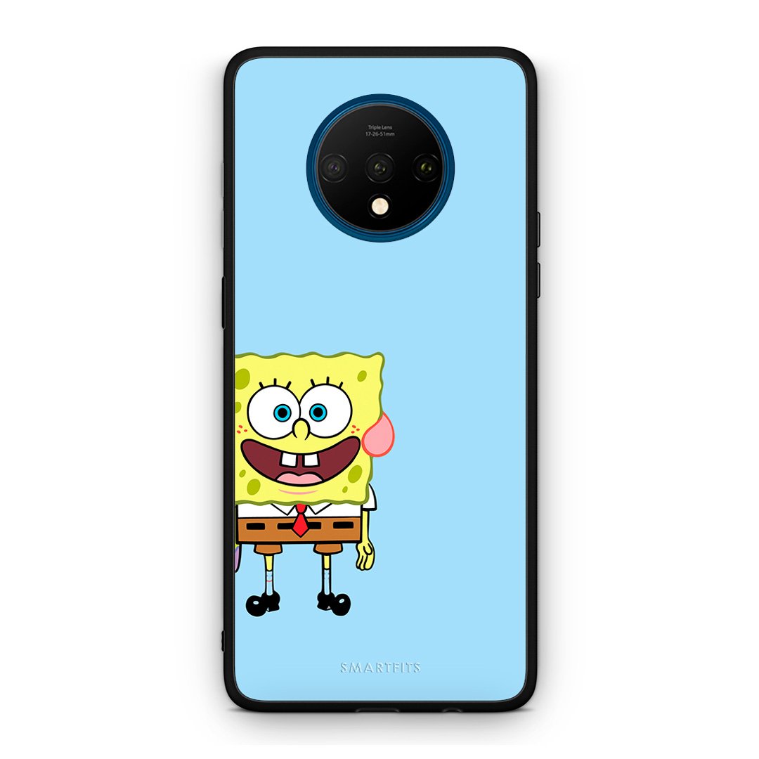 OnePlus 7T Friends Bob θήκη από τη Smartfits με σχέδιο στο πίσω μέρος και μαύρο περίβλημα | Smartphone case with colorful back and black bezels by Smartfits