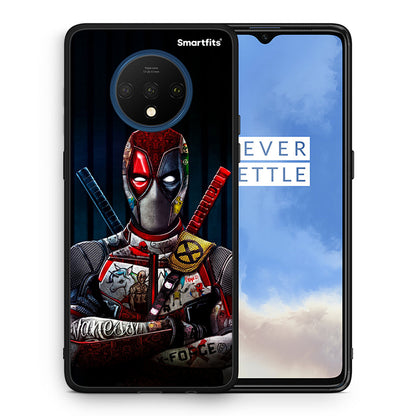 Θήκη OnePlus 7T Funny Guy από τη Smartfits με σχέδιο στο πίσω μέρος και μαύρο περίβλημα | OnePlus 7T Funny Guy case with colorful back and black bezels