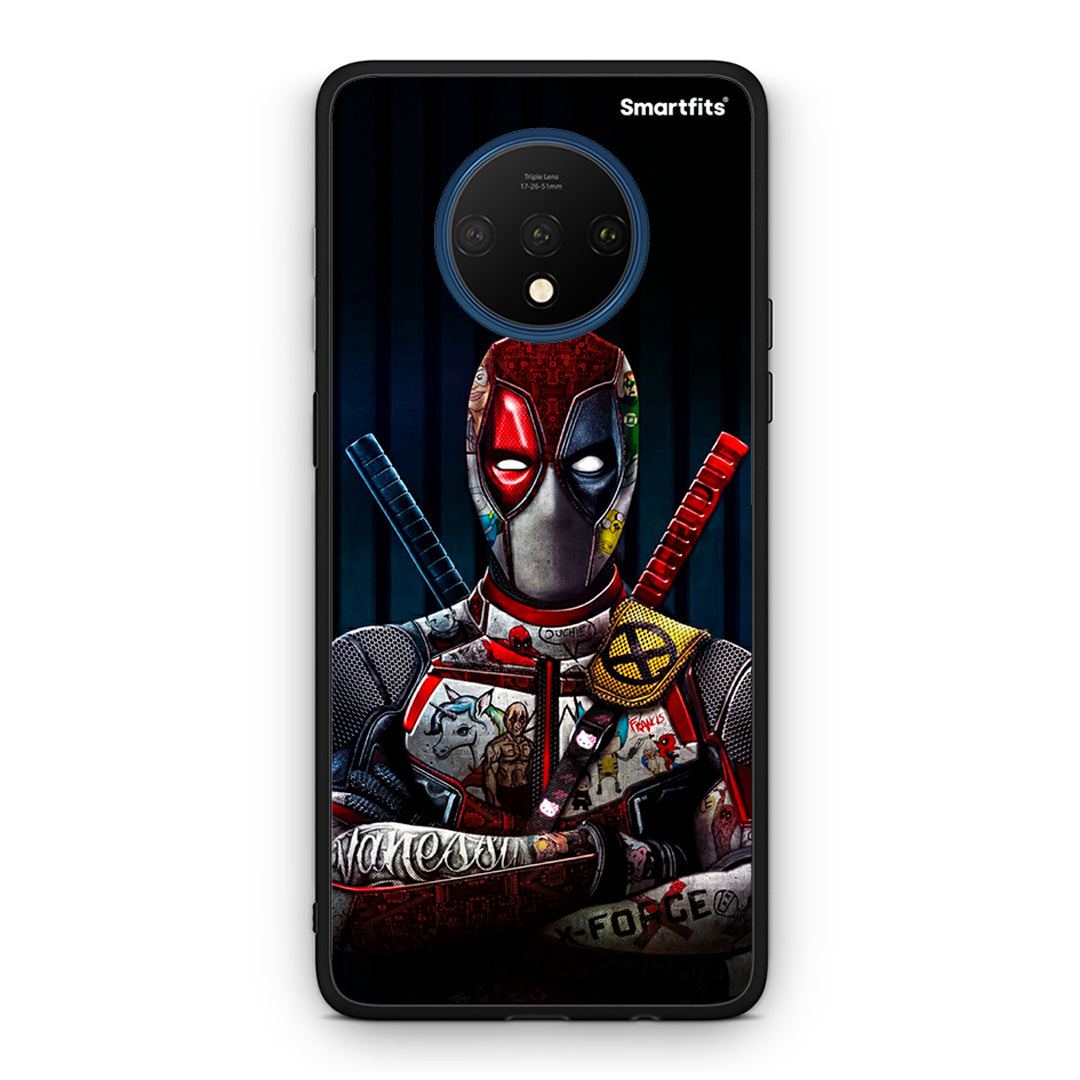 OnePlus 7T Funny Guy θήκη από τη Smartfits με σχέδιο στο πίσω μέρος και μαύρο περίβλημα | Smartphone case with colorful back and black bezels by Smartfits