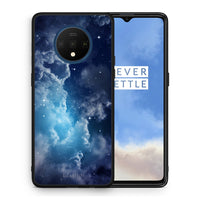 Thumbnail for Θήκη OnePlus 7T Blue Sky Galaxy από τη Smartfits με σχέδιο στο πίσω μέρος και μαύρο περίβλημα | OnePlus 7T Blue Sky Galaxy case with colorful back and black bezels