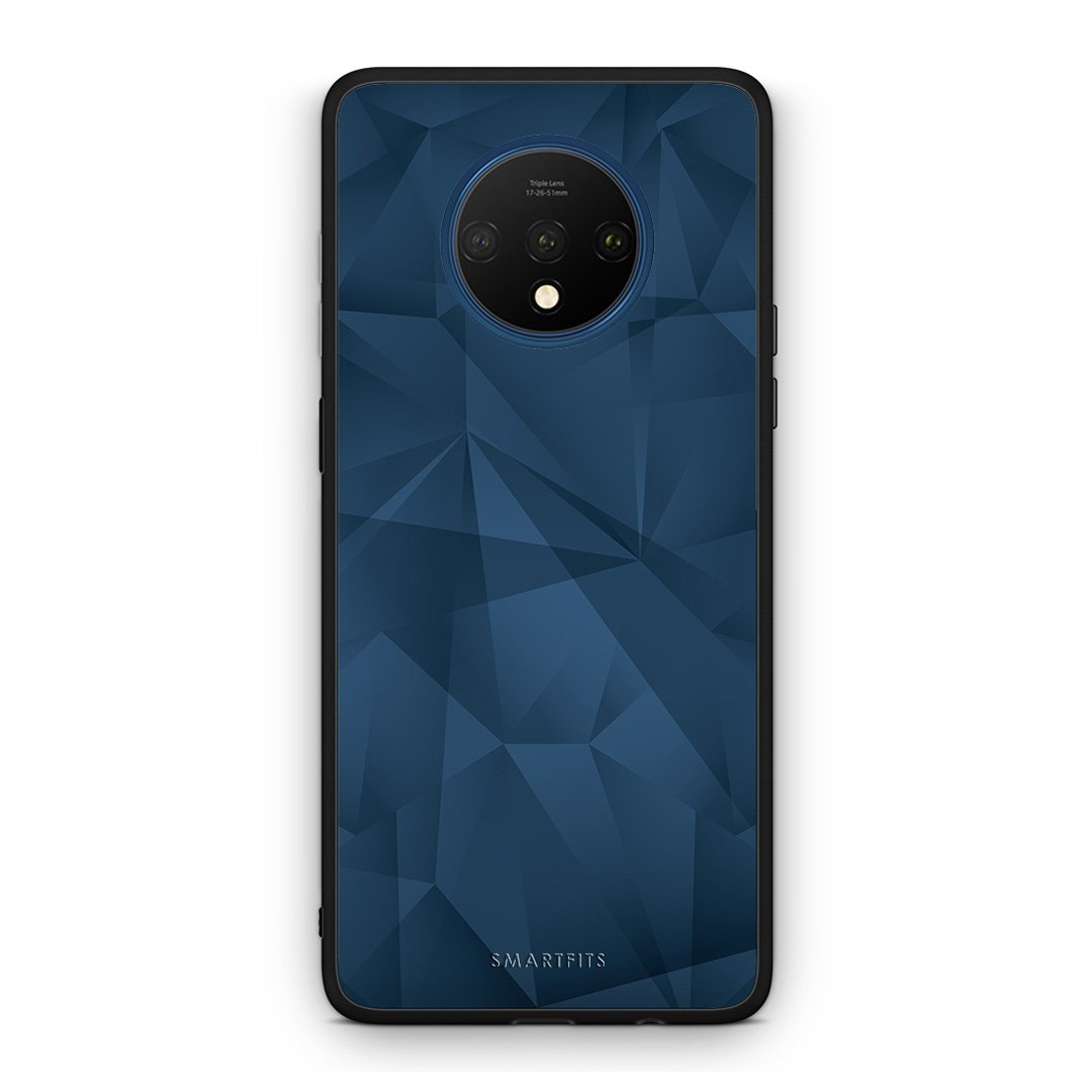 39 - OnePlus 7T  Blue Abstract Geometric case, cover, bumper