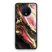Thumbnail for OnePlus 7T Glamorous Pink Marble θήκη από τη Smartfits με σχέδιο στο πίσω μέρος και μαύρο περίβλημα | Smartphone case with colorful back and black bezels by Smartfits