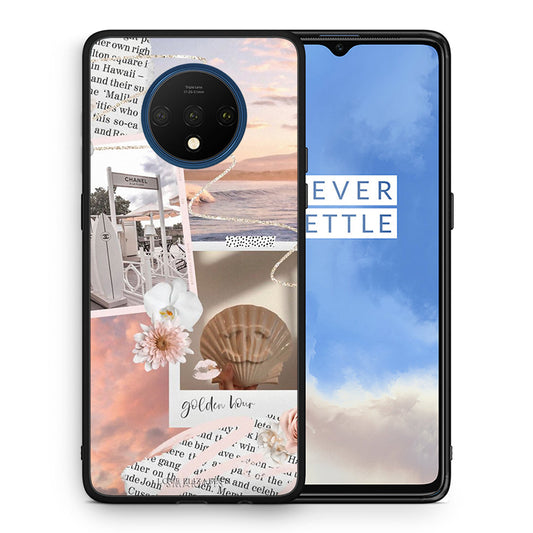 Θήκη Αγίου Βαλεντίνου OnePlus 7T Golden Hour από τη Smartfits με σχέδιο στο πίσω μέρος και μαύρο περίβλημα | OnePlus 7T Golden Hour case with colorful back and black bezels