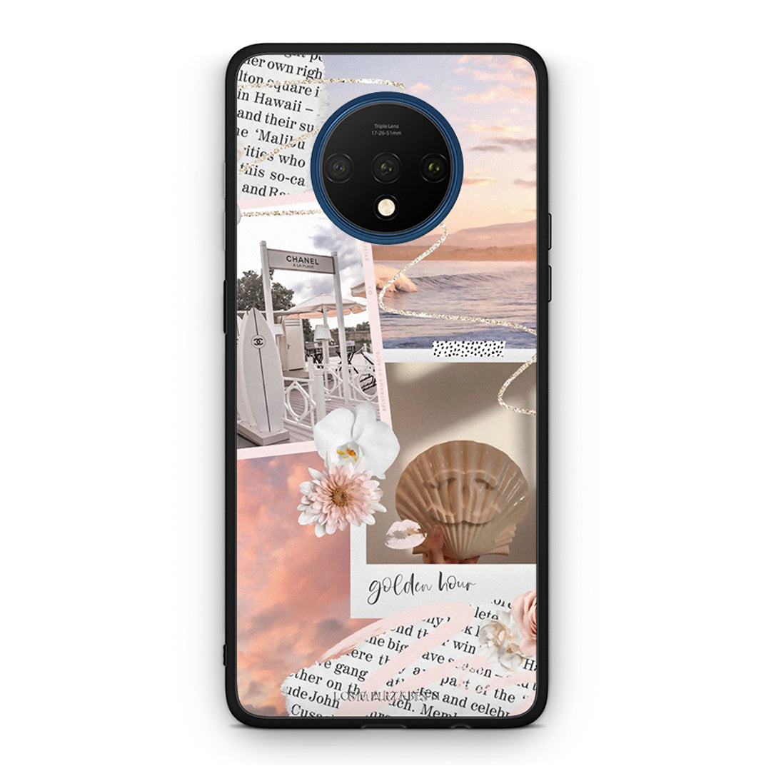 OnePlus 7T Golden Hour Θήκη Αγίου Βαλεντίνου από τη Smartfits με σχέδιο στο πίσω μέρος και μαύρο περίβλημα | Smartphone case with colorful back and black bezels by Smartfits