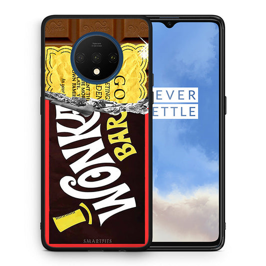 Θήκη OnePlus 7T Golden Ticket από τη Smartfits με σχέδιο στο πίσω μέρος και μαύρο περίβλημα | OnePlus 7T Golden Ticket case with colorful back and black bezels