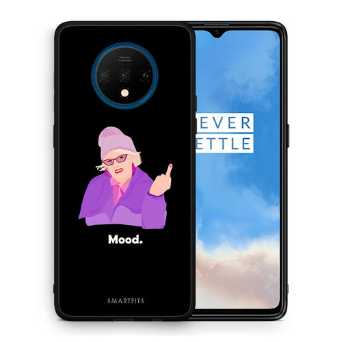 Θήκη OnePlus 7T Grandma Mood Black από τη Smartfits με σχέδιο στο πίσω μέρος και μαύρο περίβλημα | OnePlus 7T Grandma Mood Black case with colorful back and black bezels
