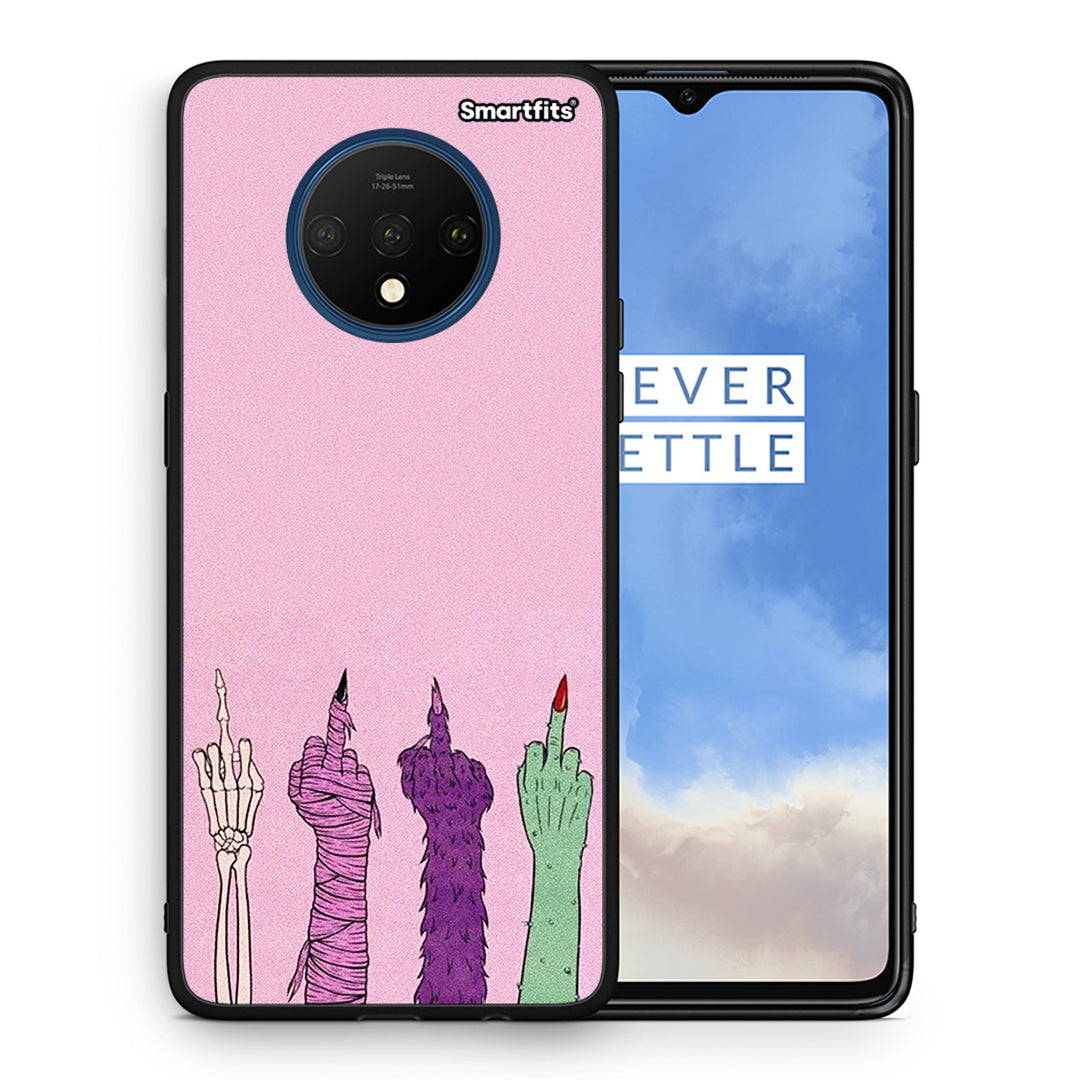 Θήκη OnePlus 7T Halloween Be A Lady από τη Smartfits με σχέδιο στο πίσω μέρος και μαύρο περίβλημα | OnePlus 7T Halloween Be A Lady case with colorful back and black bezels