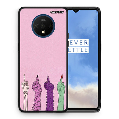 Θήκη OnePlus 7T Halloween Be A Lady από τη Smartfits με σχέδιο στο πίσω μέρος και μαύρο περίβλημα | OnePlus 7T Halloween Be A Lady case with colorful back and black bezels
