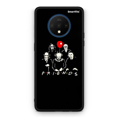 OnePlus 7T Halloween Friends Θήκη από τη Smartfits με σχέδιο στο πίσω μέρος και μαύρο περίβλημα | Smartphone case with colorful back and black bezels by Smartfits