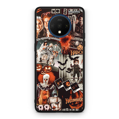 OnePlus 7T Halloween Spooky Season Θήκη από τη Smartfits με σχέδιο στο πίσω μέρος και μαύρο περίβλημα | Smartphone case with colorful back and black bezels by Smartfits