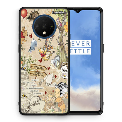 Θήκη OnePlus 7T Happy Friends από τη Smartfits με σχέδιο στο πίσω μέρος και μαύρο περίβλημα | OnePlus 7T Happy Friends case with colorful back and black bezels