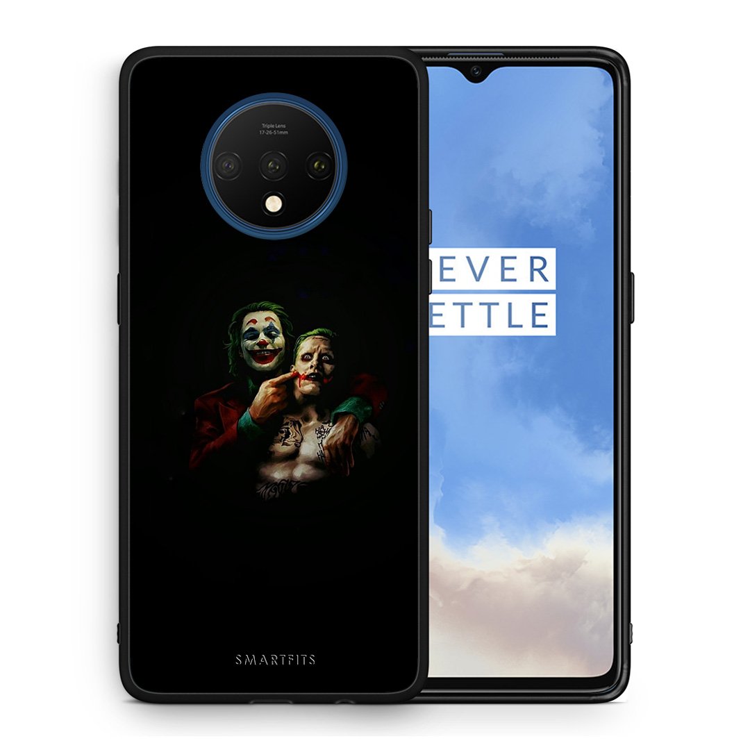 Θήκη OnePlus 7T Clown Hero από τη Smartfits με σχέδιο στο πίσω μέρος και μαύρο περίβλημα | OnePlus 7T Clown Hero case with colorful back and black bezels