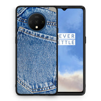 Thumbnail for Θήκη OnePlus 7T Jeans Pocket από τη Smartfits με σχέδιο στο πίσω μέρος και μαύρο περίβλημα | OnePlus 7T Jeans Pocket case with colorful back and black bezels