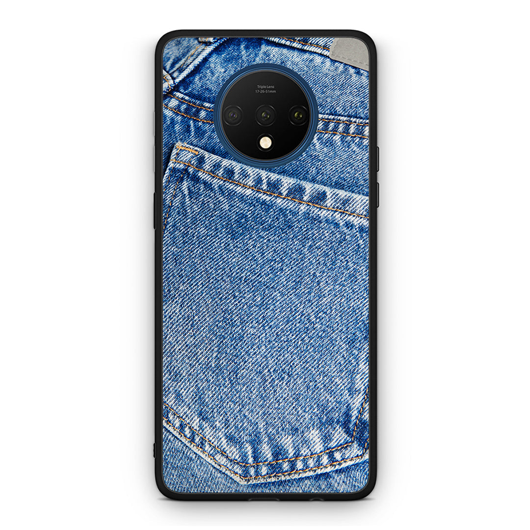 OnePlus 7T Jeans Pocket θήκη από τη Smartfits με σχέδιο στο πίσω μέρος και μαύρο περίβλημα | Smartphone case with colorful back and black bezels by Smartfits