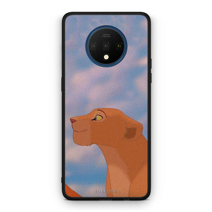 OnePlus 7T Lion Love 2 Θήκη Αγίου Βαλεντίνου από τη Smartfits με σχέδιο στο πίσω μέρος και μαύρο περίβλημα | Smartphone case with colorful back and black bezels by Smartfits