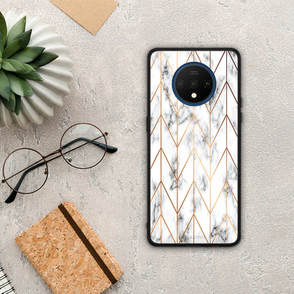 Marble Gold Geometric - OnePlus 7T θήκη