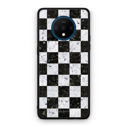 4 - OnePlus 7T Square Geometric Marble case, cover, bumper