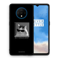 Thumbnail for Θήκη OnePlus 7T Meme Cat από τη Smartfits με σχέδιο στο πίσω μέρος και μαύρο περίβλημα | OnePlus 7T Meme Cat case with colorful back and black bezels