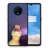 Thumbnail for Θήκη OnePlus 7T Meme Duck από τη Smartfits με σχέδιο στο πίσω μέρος και μαύρο περίβλημα | OnePlus 7T Meme Duck case with colorful back and black bezels