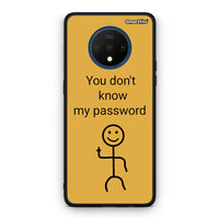 Thumbnail for OnePlus 7T My Password Θήκη από τη Smartfits με σχέδιο στο πίσω μέρος και μαύρο περίβλημα | Smartphone case with colorful back and black bezels by Smartfits