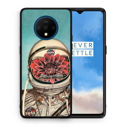 Θήκη OnePlus 7T Nasa Bloom από τη Smartfits με σχέδιο στο πίσω μέρος και μαύρο περίβλημα | OnePlus 7T Nasa Bloom case with colorful back and black bezels