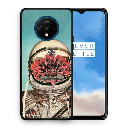 Θήκη OnePlus 7T Nasa Bloom από τη Smartfits με σχέδιο στο πίσω μέρος και μαύρο περίβλημα | OnePlus 7T Nasa Bloom case with colorful back and black bezels