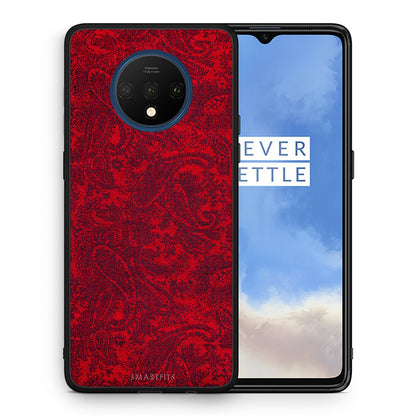 Θήκη OnePlus 7T Paisley Cashmere από τη Smartfits με σχέδιο στο πίσω μέρος και μαύρο περίβλημα | OnePlus 7T Paisley Cashmere case with colorful back and black bezels