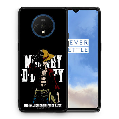 Θήκη OnePlus 7T Pirate King από τη Smartfits με σχέδιο στο πίσω μέρος και μαύρο περίβλημα | OnePlus 7T Pirate King case with colorful back and black bezels