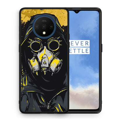 Θήκη OnePlus 7T Mask PopArt από τη Smartfits με σχέδιο στο πίσω μέρος και μαύρο περίβλημα | OnePlus 7T Mask PopArt case with colorful back and black bezels
