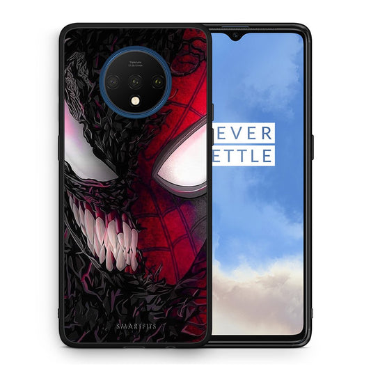 Θήκη OnePlus 7T SpiderVenom PopArt από τη Smartfits με σχέδιο στο πίσω μέρος και μαύρο περίβλημα | OnePlus 7T SpiderVenom PopArt case with colorful back and black bezels