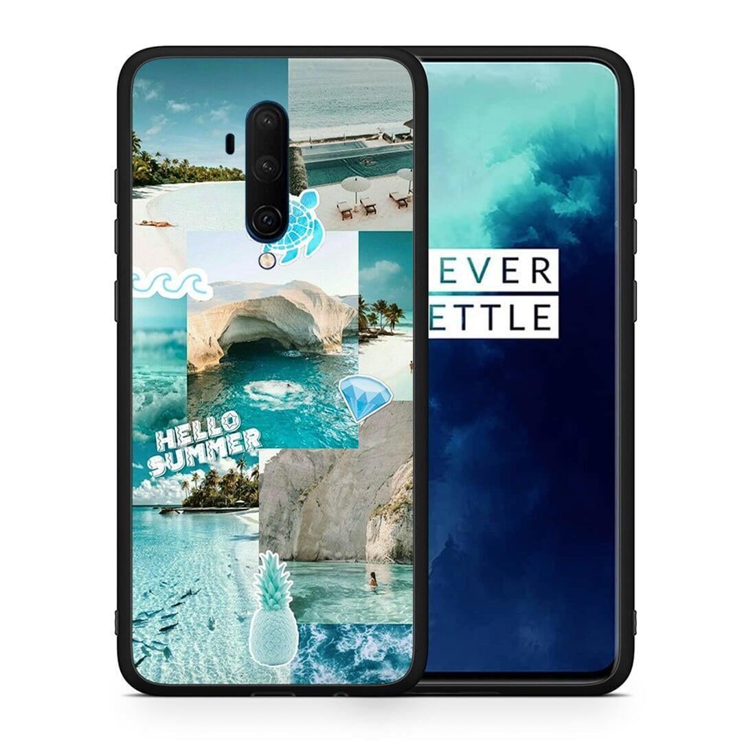 Θήκη OnePlus 7T Pro Aesthetic Summer από τη Smartfits με σχέδιο στο πίσω μέρος και μαύρο περίβλημα | OnePlus 7T Pro Aesthetic Summer case with colorful back and black bezels